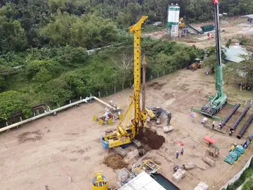 Bauer Philippines carried out drilling work for the Makban Steam Field Gathering Facility