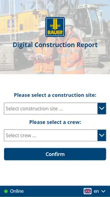 Digital Construction Report of Bauer in-house applications