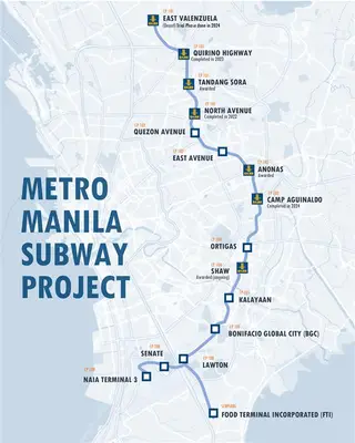 Metro manila subway project of Bauer Foundations Philippines