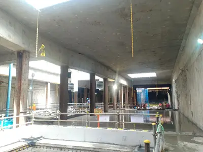 Quirino highway station project of Bauer Foundations Philippines